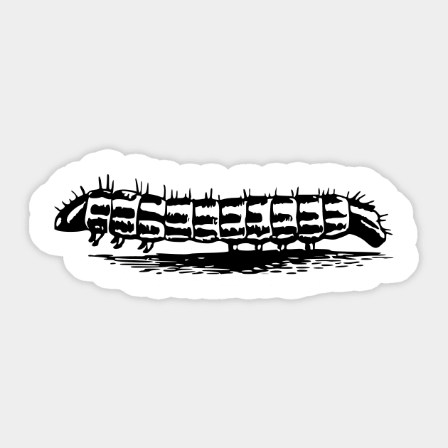 Caterpillar Sticker by linesdesigns